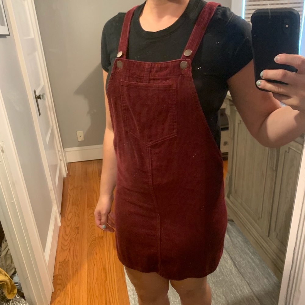 Kendall and Kylie overall corduroy dress